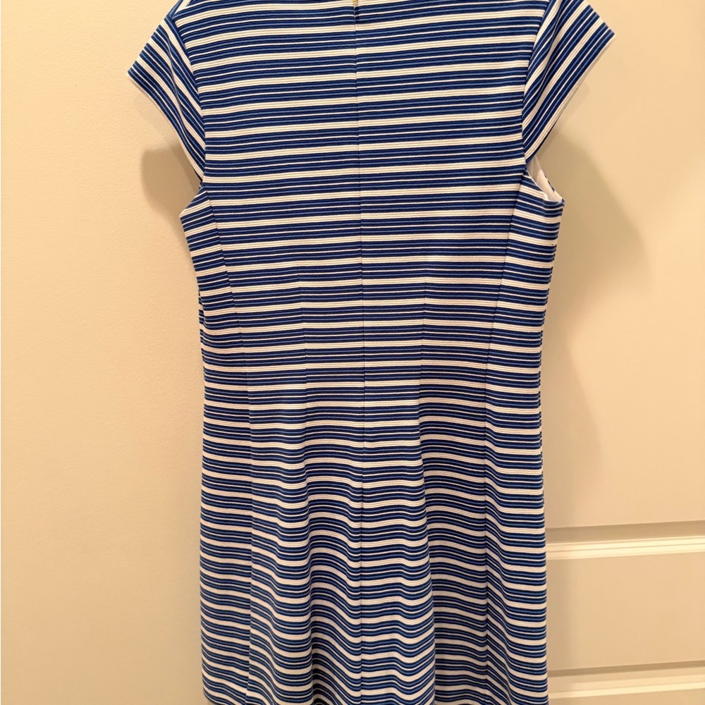 Lilly Pulitzer Blue and White Striped Casual Dress - Picture 3 of 3